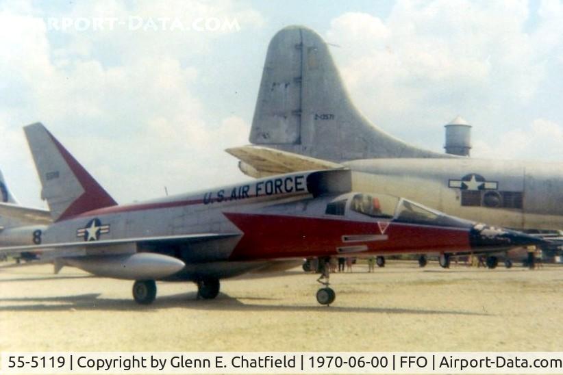 55-5119, 1955 North American F-107A C/N 212-2, YF-107A at the old Air Force Museum at Patterson Field, Fairborn, OH