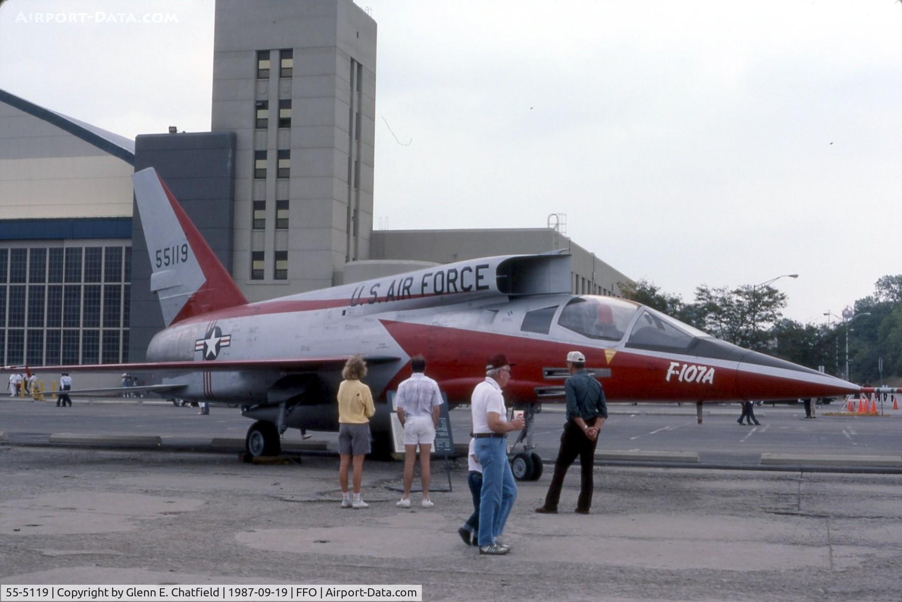 55-5119, 1955 North American F-107A C/N 212-2, YF-107A at the National Museum of the U.S. Air Force