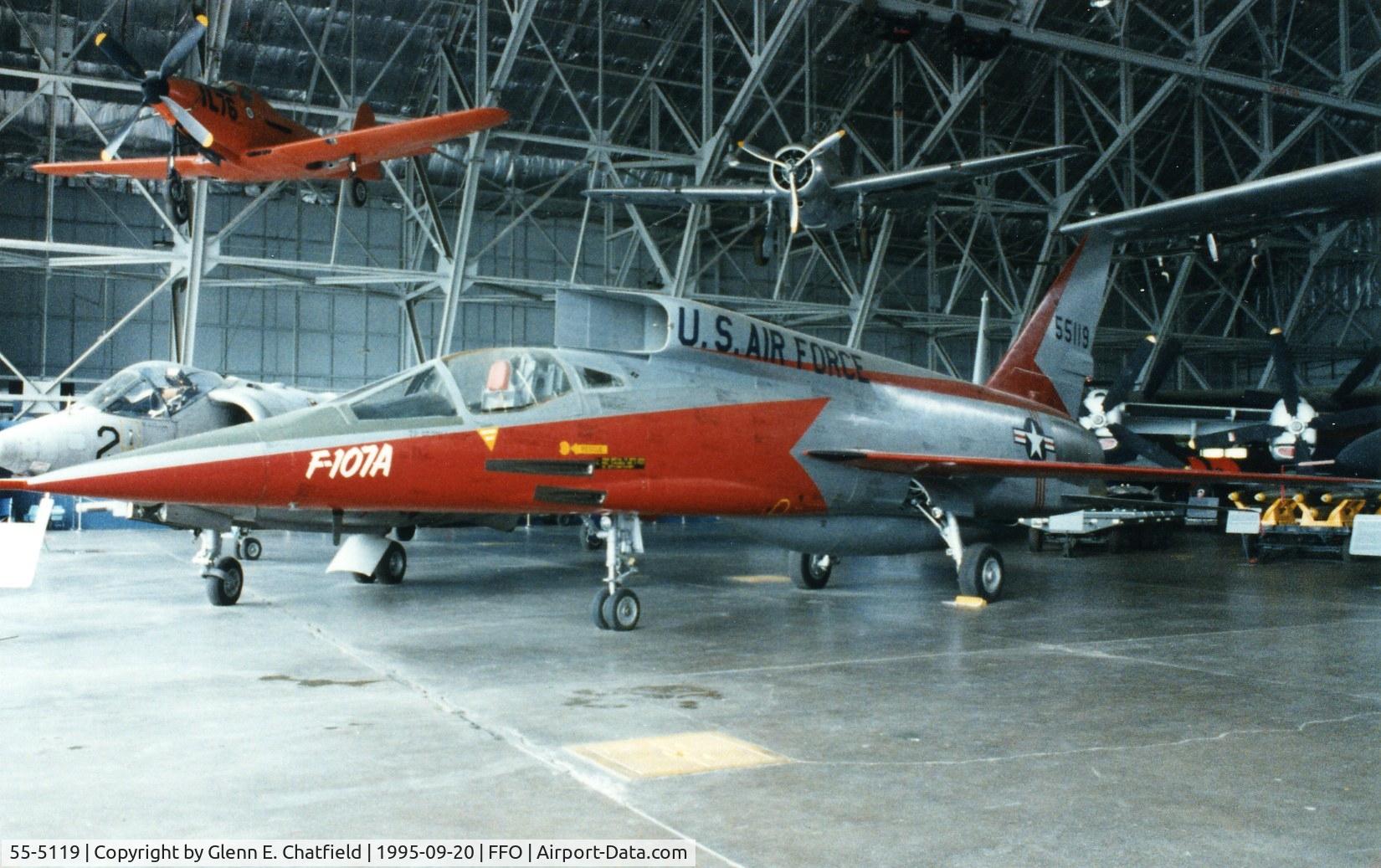 55-5119, 1955 North American F-107A C/N 212-2, YF-107A at the National Museum of the U.S. Air Force