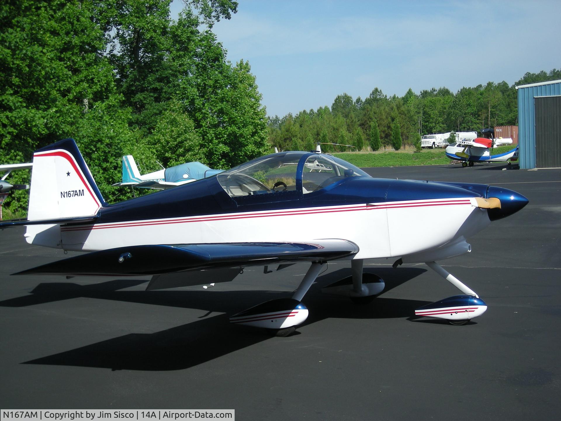N167AM, Vans RV-6A C/N 23163, at 14A in Mooresville