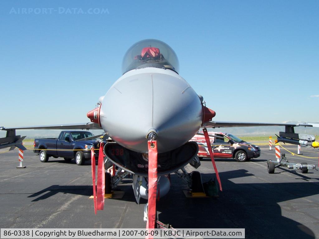 86-0338, 1986 General Dynamics F-16C Fighting Falcon C/N 5C-444, F-16 Front View