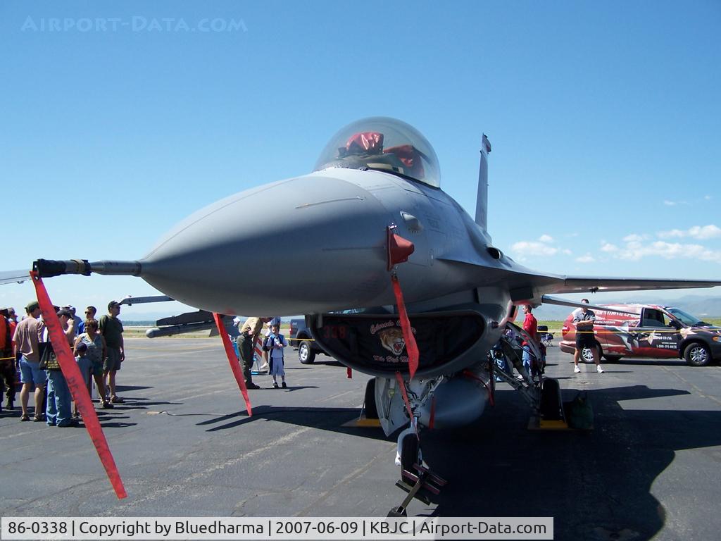 86-0338, 1986 General Dynamics F-16C Fighting Falcon C/N 5C-444, F-16 Port side Front