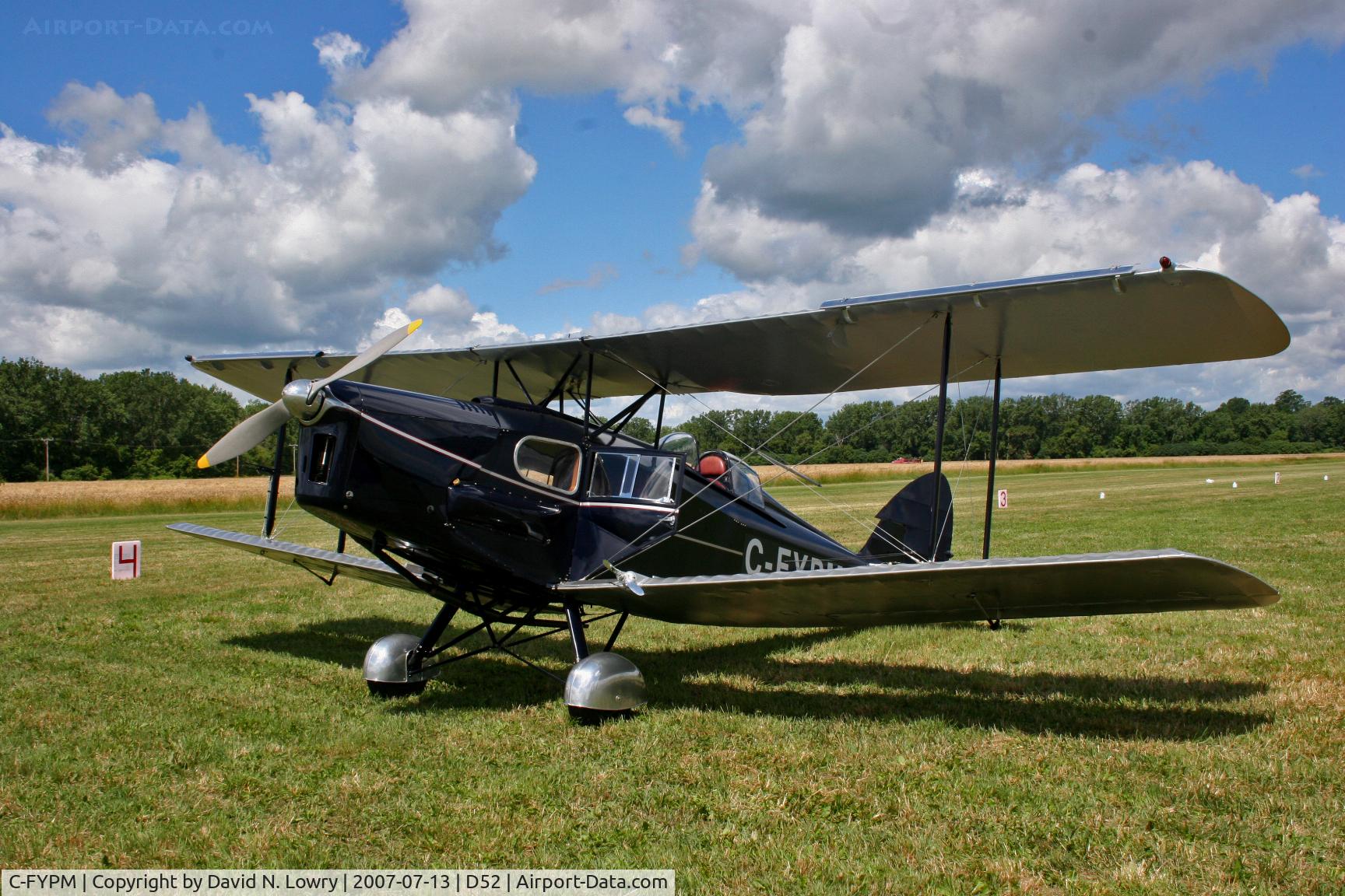 C-FYPM, 1932 De Havilland DH-83C Fox Moth C/N 4033, C-FYPM at KD52