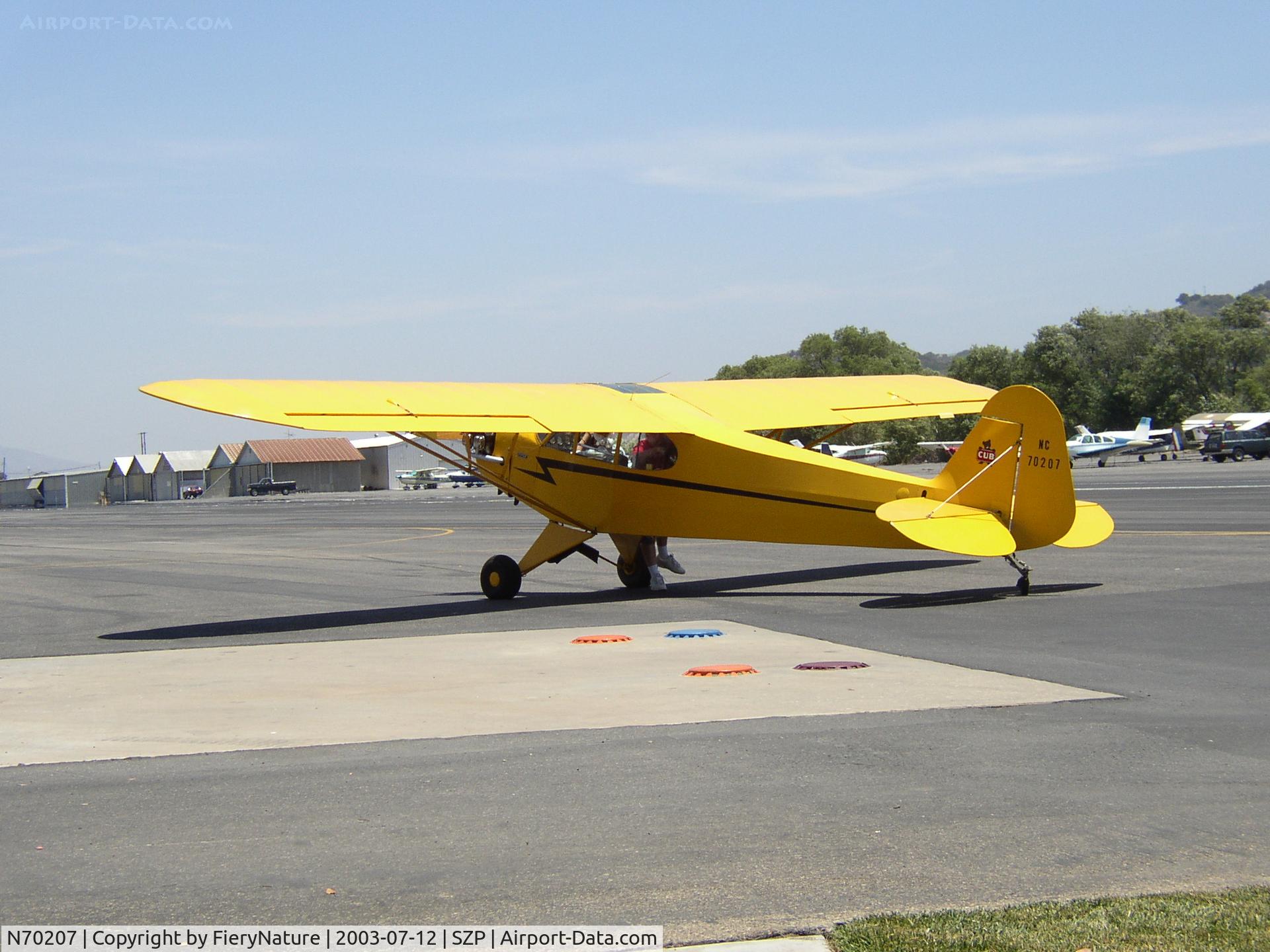 N70207, 1946 Piper J3C-65 Cub Cub C/N 17182, J3 Cub at Santa Paula