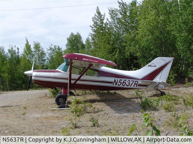 N5637R, 1980 Maule M-5-235C Lunar Rocket C/N 7312C, Sittin' in Willow, Alaska