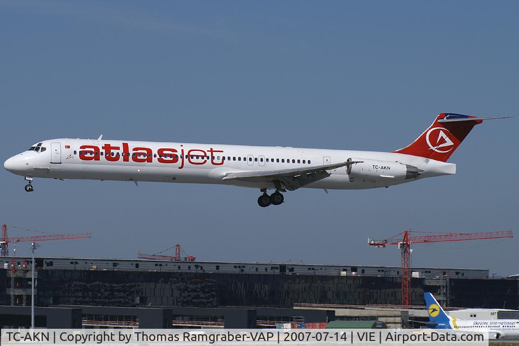 TC-AKN, McDonnell Douglas MD-83 (DC-9-83) C/N 53186, Atlasjet Airlines MDD MD80