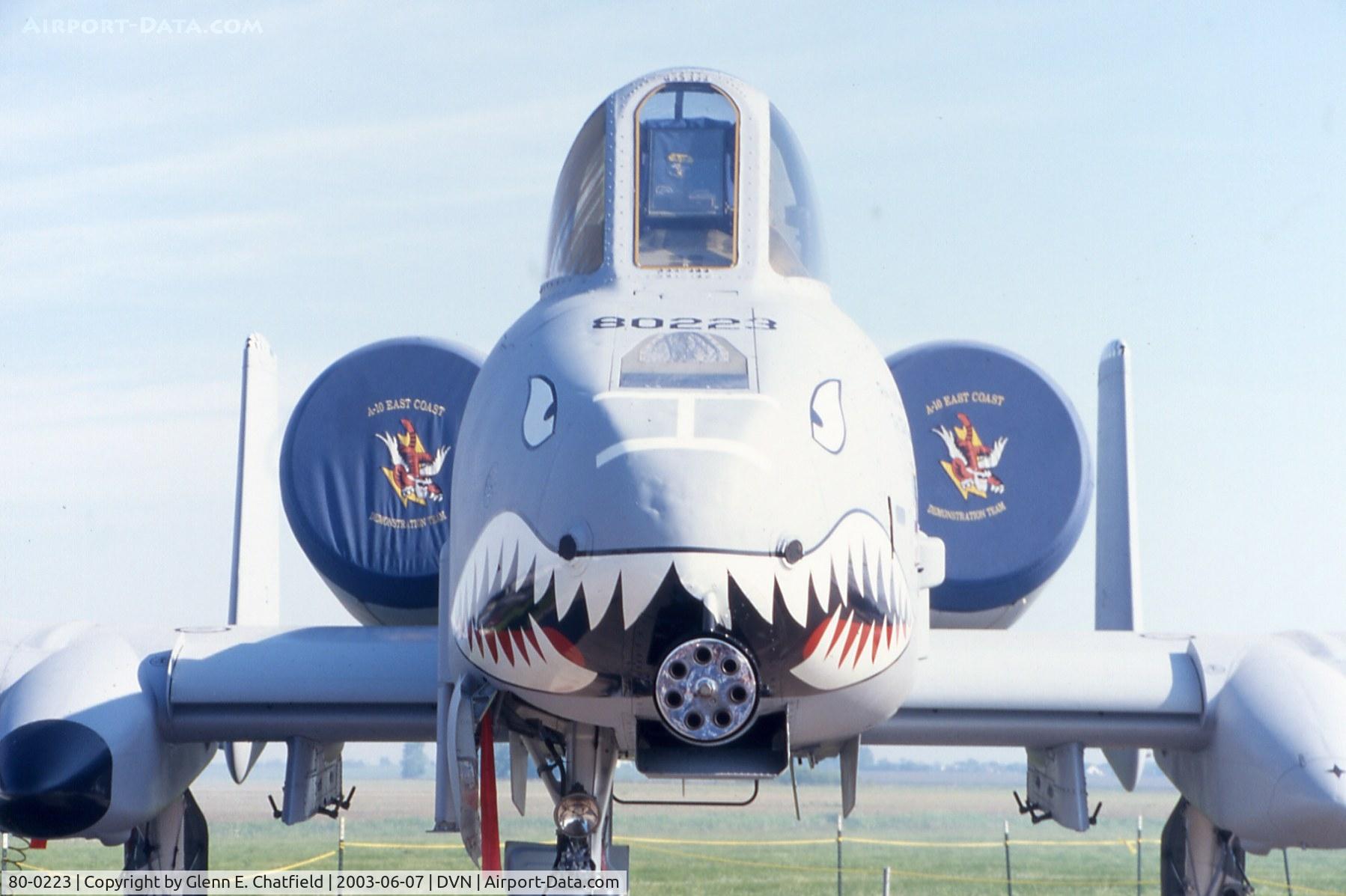 80-0223, 1980 Fairchild Republic A-10A Thunderbolt II C/N A10-0573, A-10A at the Quad Cities Air Show