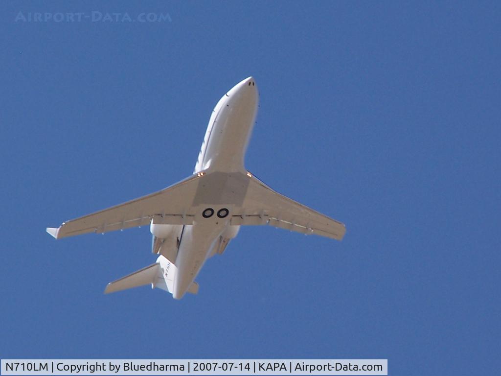 N710LM, Canadair Challenger 601-3A (CL-600-2B16) C/N 5037, On takeoff (photo at John Little's location)