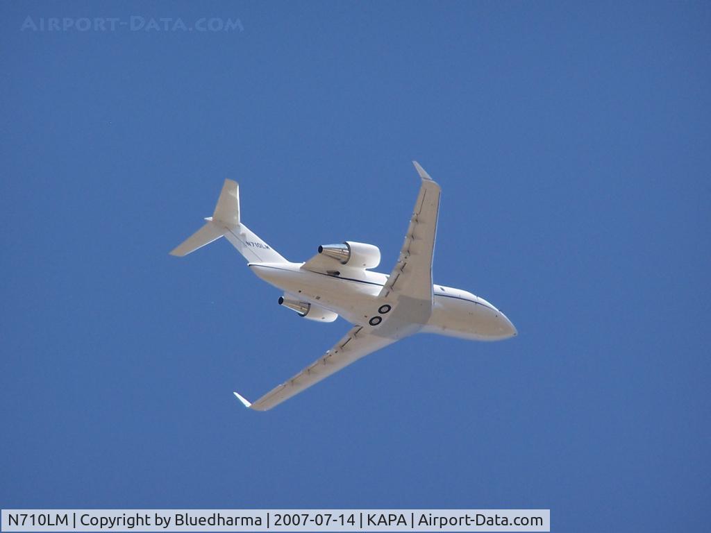 N710LM, Canadair Challenger 601-3A (CL-600-2B16) C/N 5037, On takeoff (photo at John Little's location)