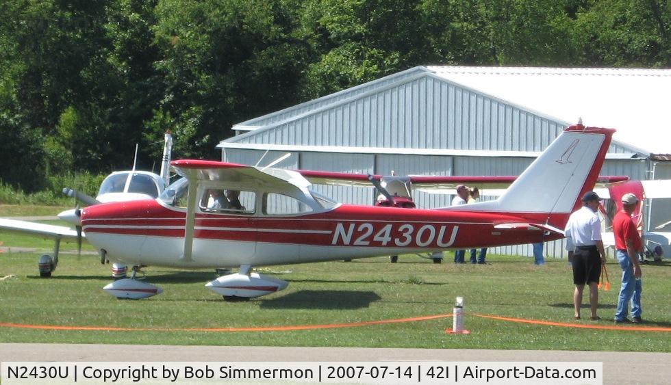 N2430U, 1963 Cessna 172D C/N 17250030, At the Zanesville, OH fly-in breakfast & lunch