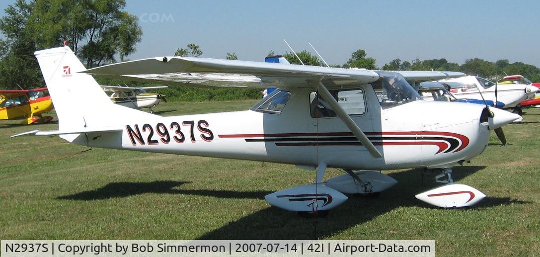 N2937S, 1967 Cessna 150G C/N 15066837, At the Zanesville, OH fly-in breakfast & lunch