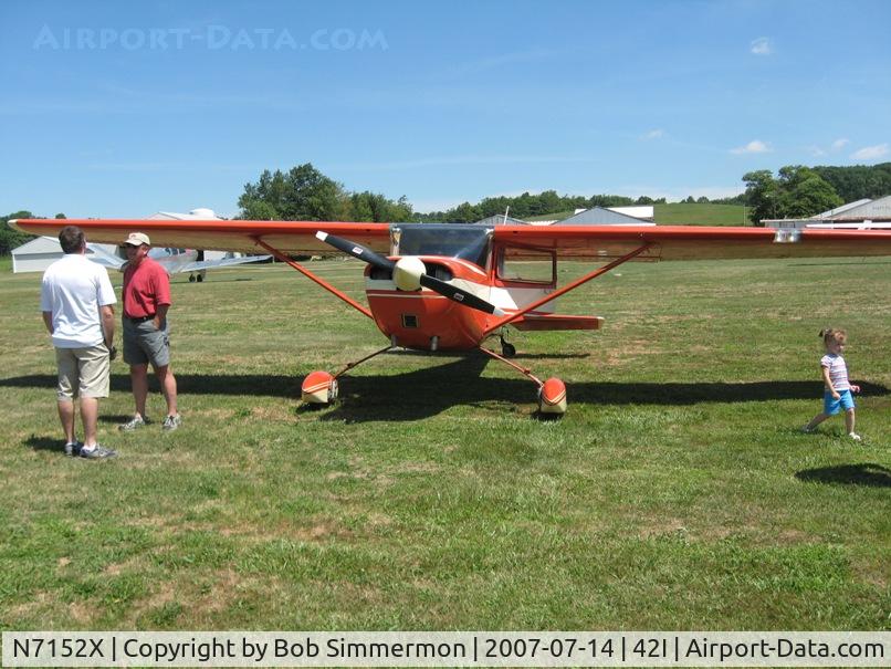N7152X, 1961 Cessna 150A C/N 15059252, At the Zanesville, OH fly-in breakfast & lunch