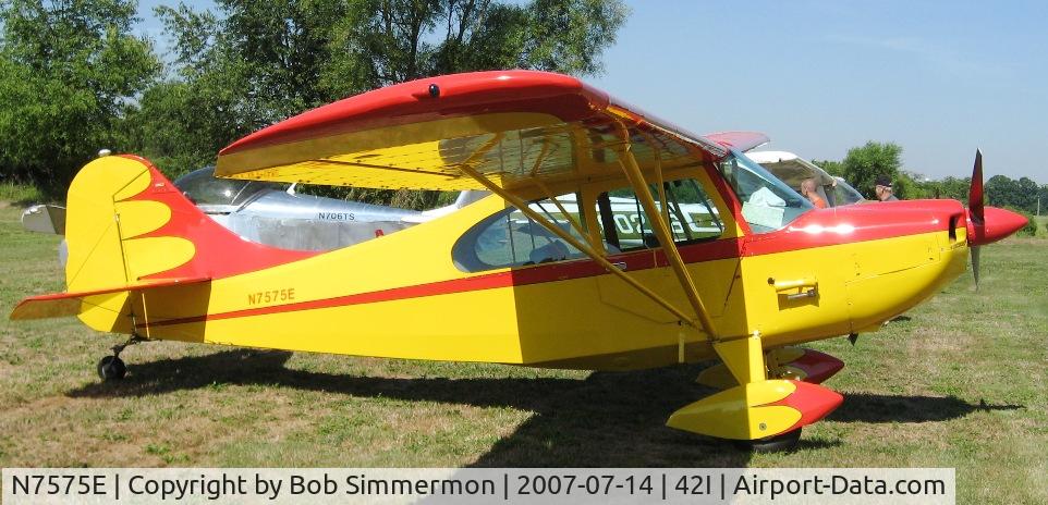 N7575E, 1958 Champion Aeronca 7GC C/N 7GC-18, At the Zanesville, OH fly-in breakfast & lunch