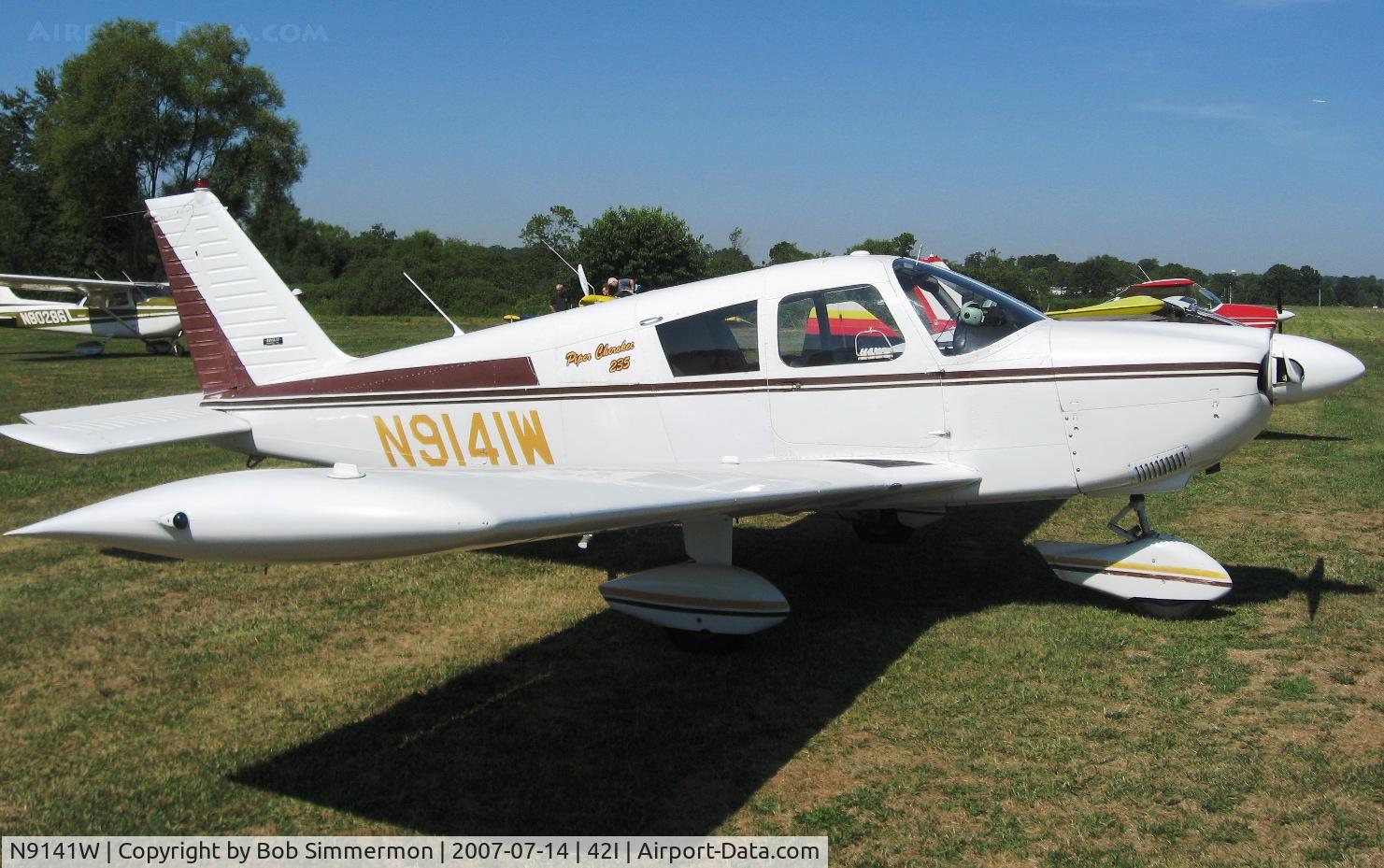 N9141W, 1966 Piper PA-28-235 C/N 28-10762, At the Zanesville, OH fly-in breakfast & lunch