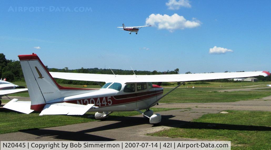 N20445, 1972 Cessna 172M C/N 17261293, At the Zanesville, OH fly-in breakfast & lunch