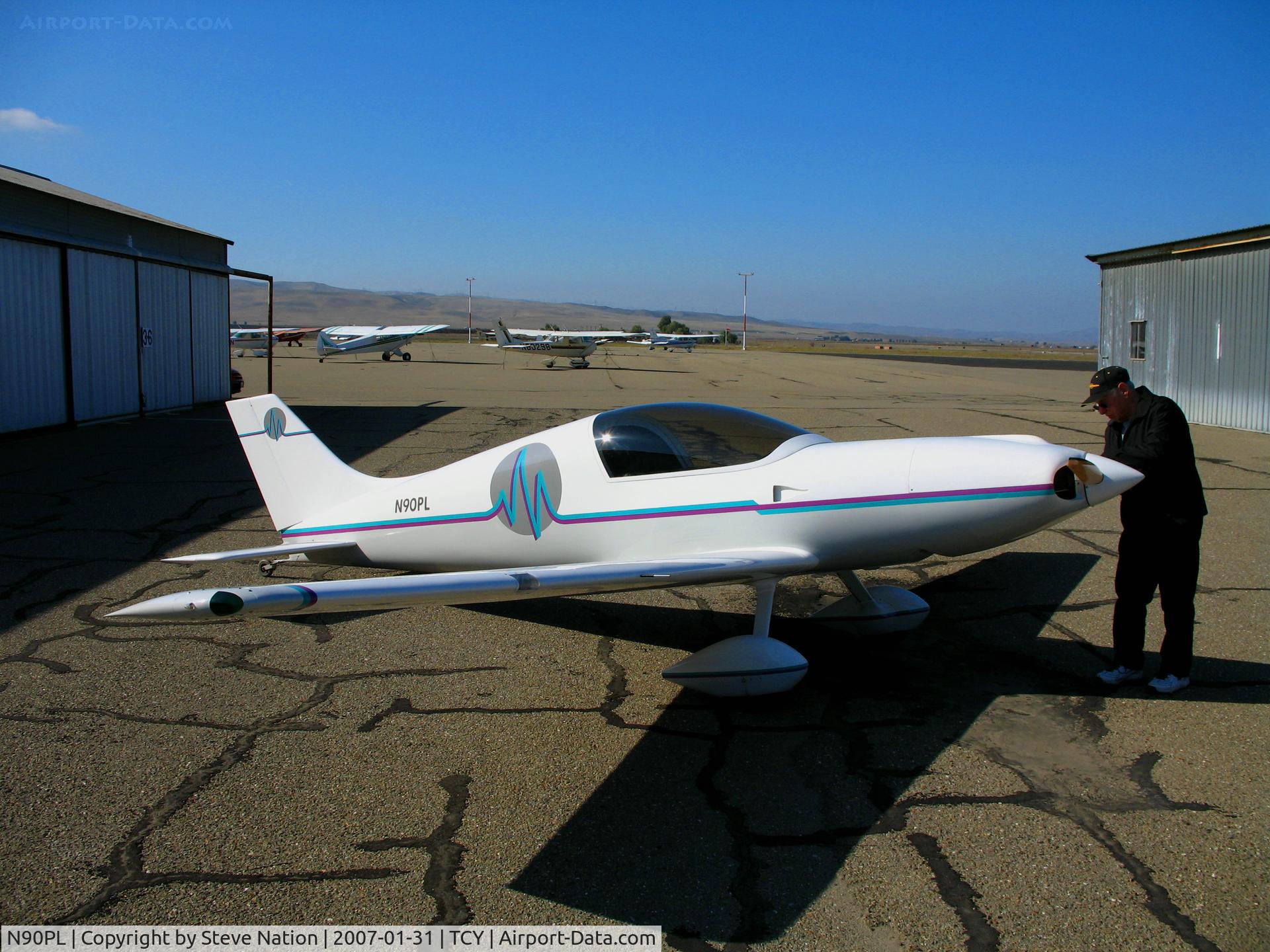 N90PL, 1991 Aero Designs Pulsar C/N 129, PULSAR homebuilt @ Tracy Municipal Airport, CA