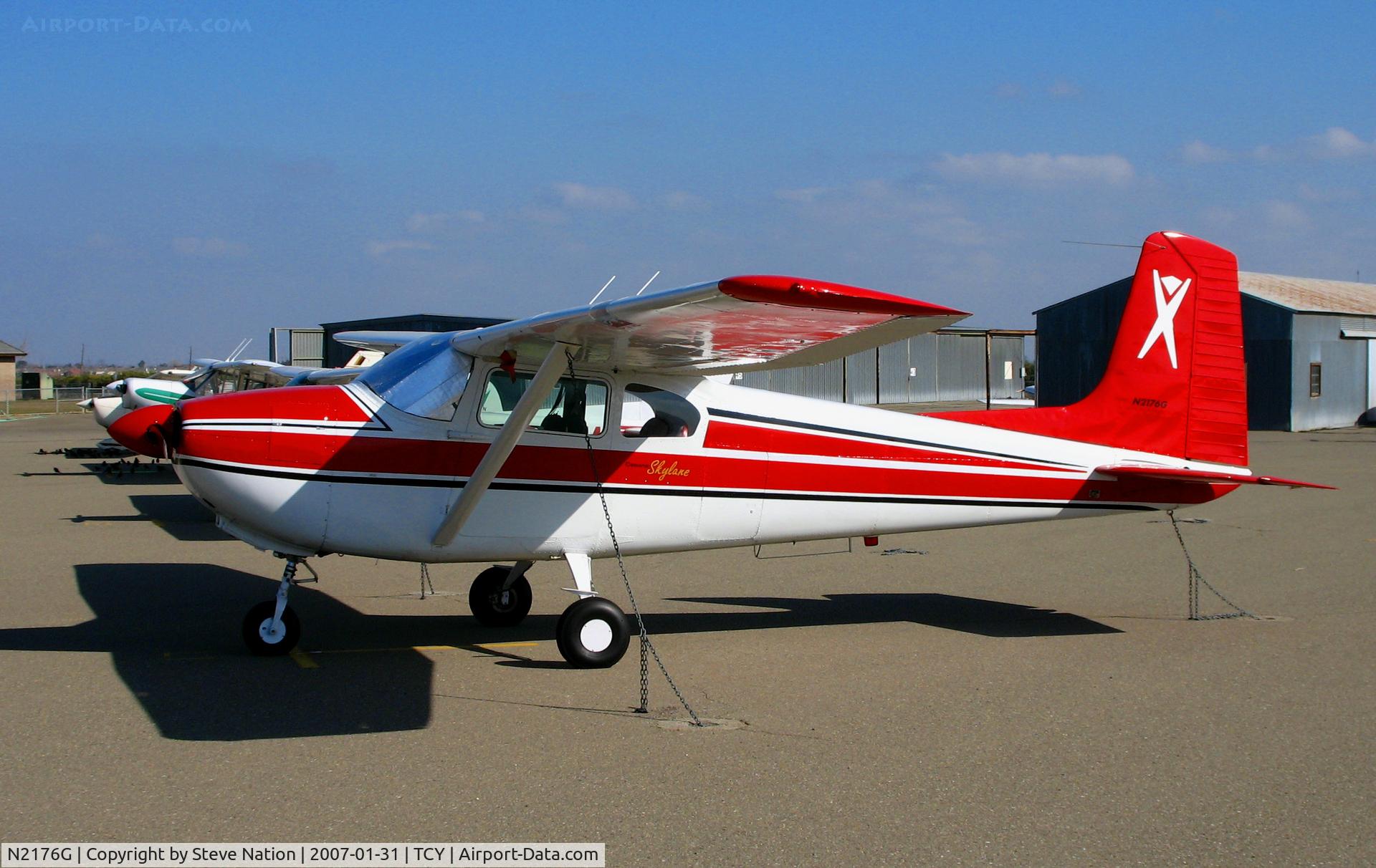 N2176G, 1958 Cessna 182A Skylane C/N 51476, Sharp 1958 Cessna 182A (straight tail)  @ Tracy Municipal Airport, CA