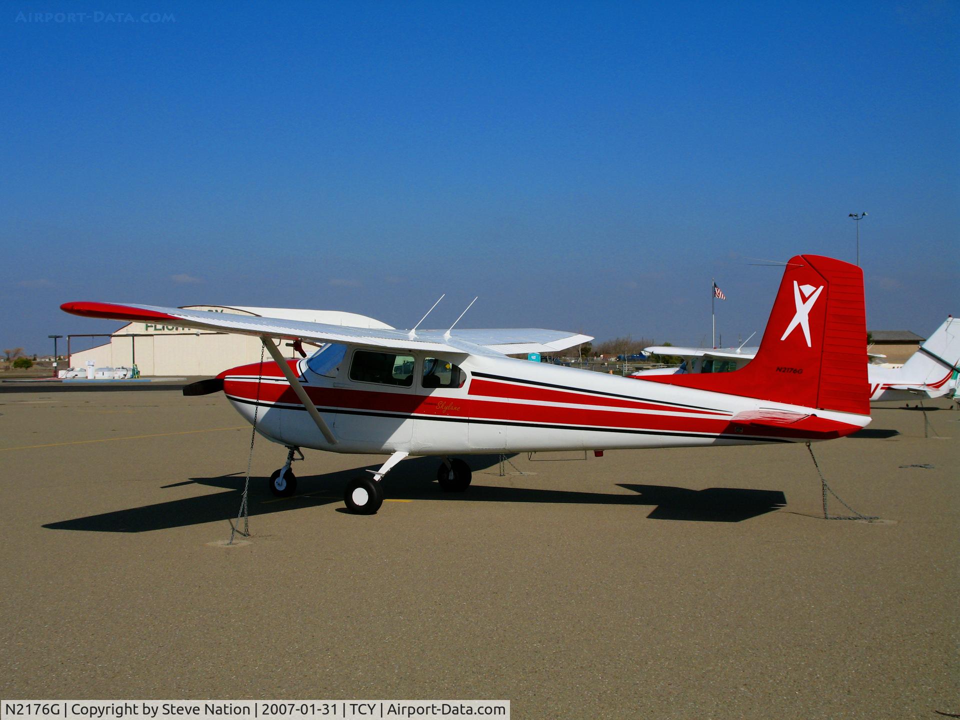 N2176G, 1958 Cessna 182A Skylane C/N 51476, Sharp 1958 Cessna 182A (straight tail)  @ Tracy Municipal Airport, CA