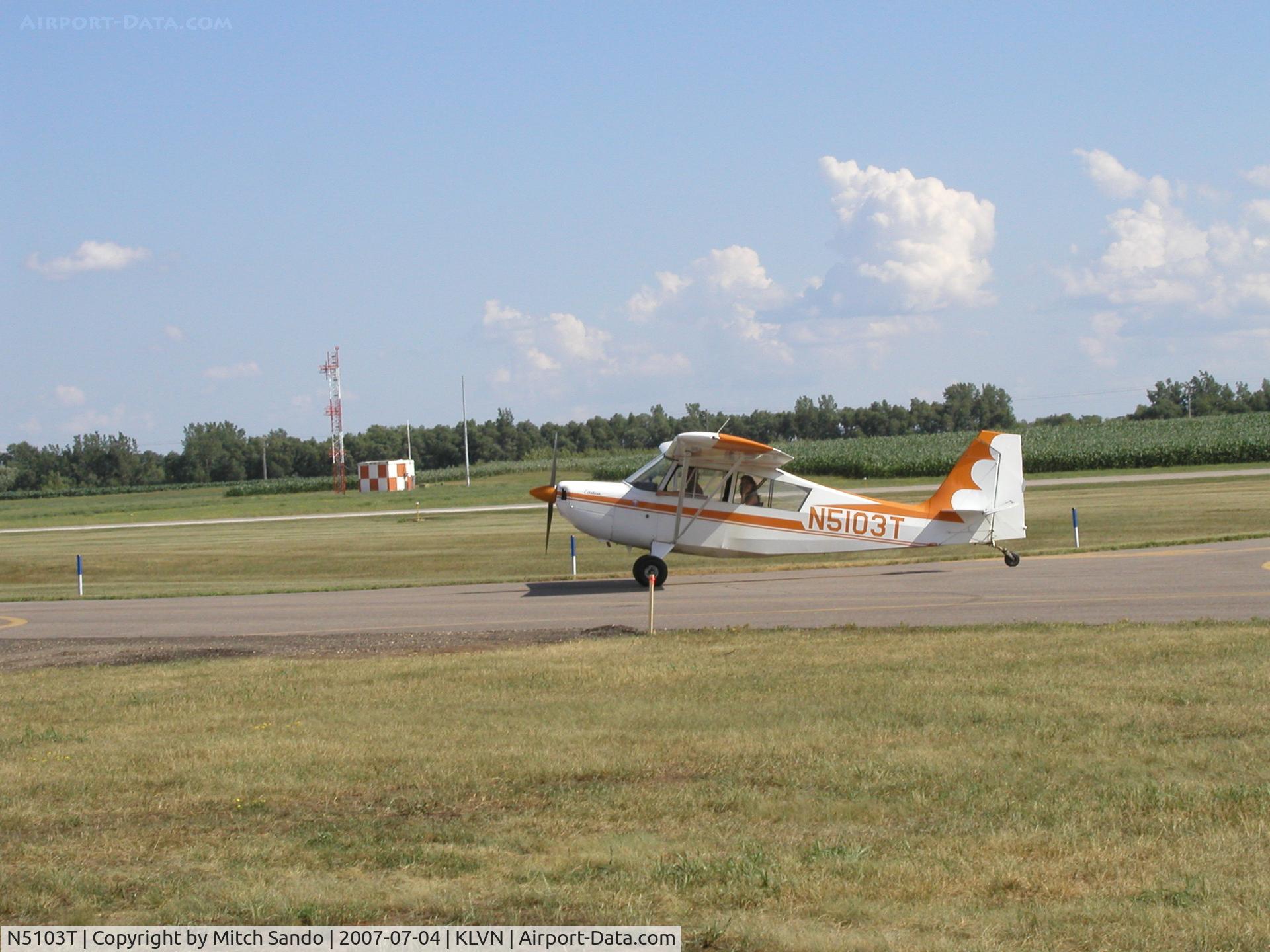 N5103T, 1966 Champion 7ECA Citabria C/N 441, Taxiing back to the hangar.