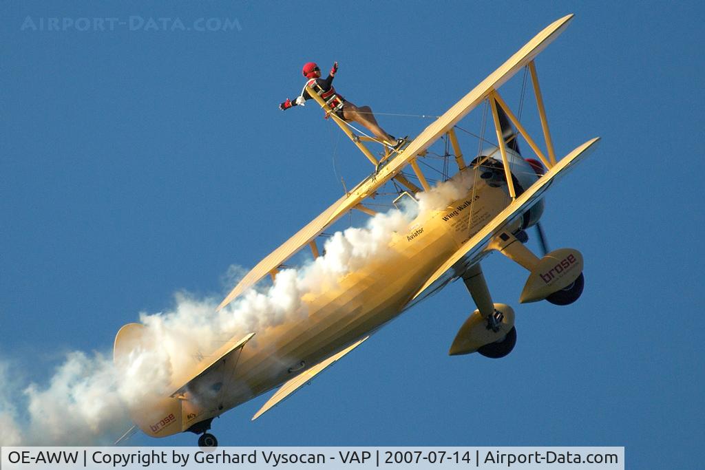 OE-AWW, 1943 Boeing N2S-5 Kaydet (E75) C/N 75-5386, Air Challange 2007