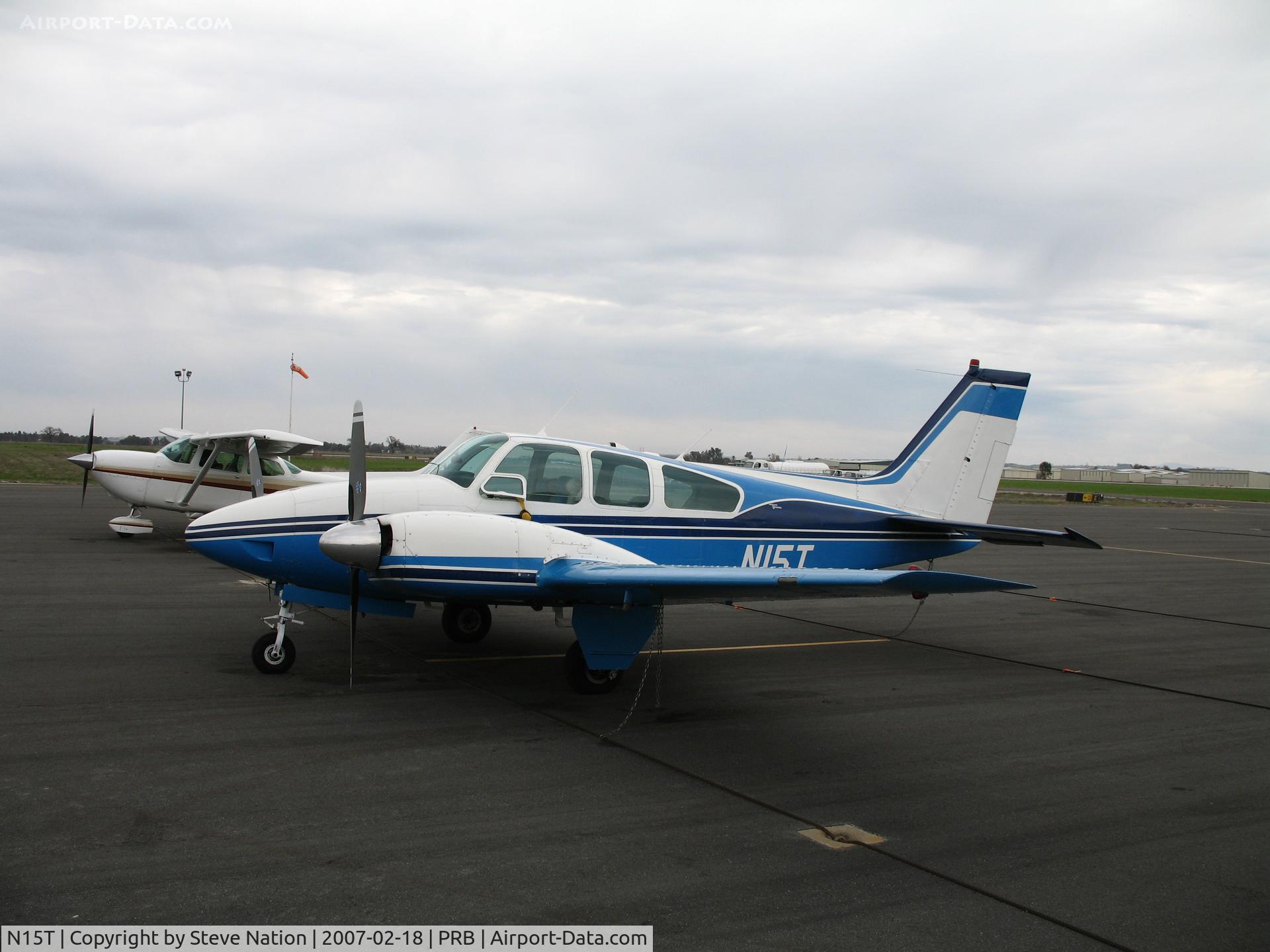 N15T, 1964 Beech 95-B55 (T42A) Baron C/N TC-626, 1964 Beech 95-B55 visting from Napa @ Paso Robles (PRB) Municipal