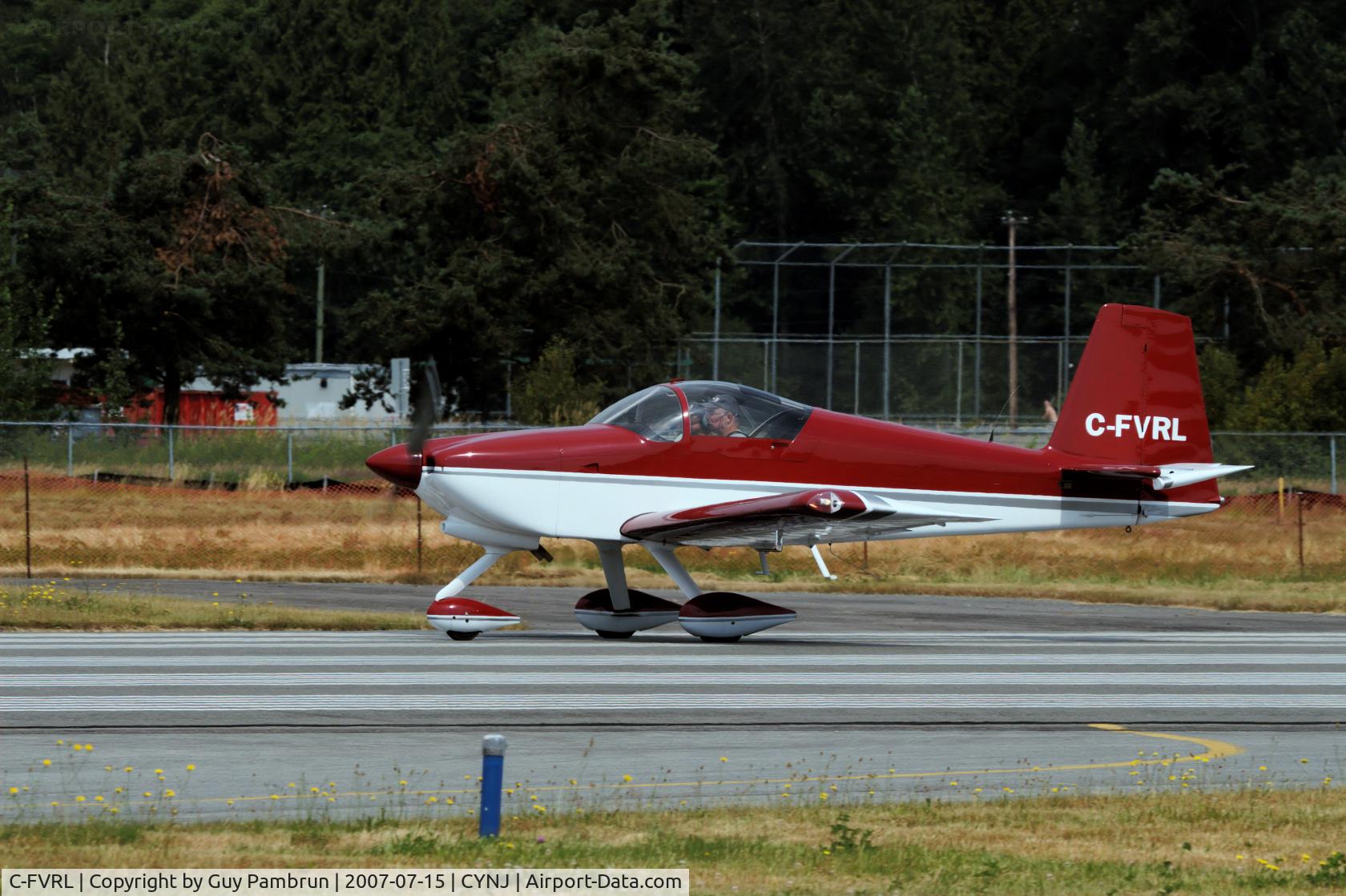 C-FVRL, 2005 Vans RV-9A C/N 90577, Lined up and ready to go