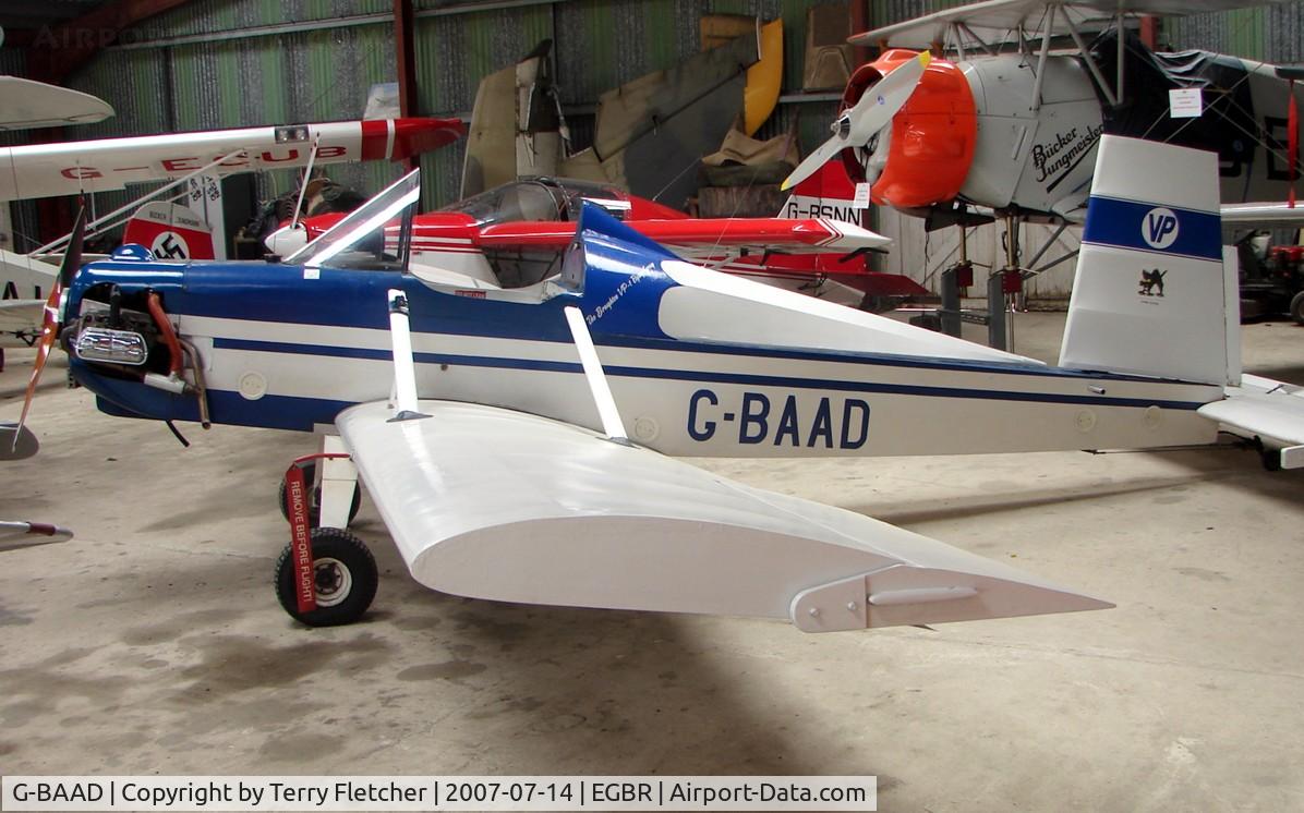 G-BAAD, 1973 Evans VP-1 Volksplane C/N PFA 1540, Evans VP-1