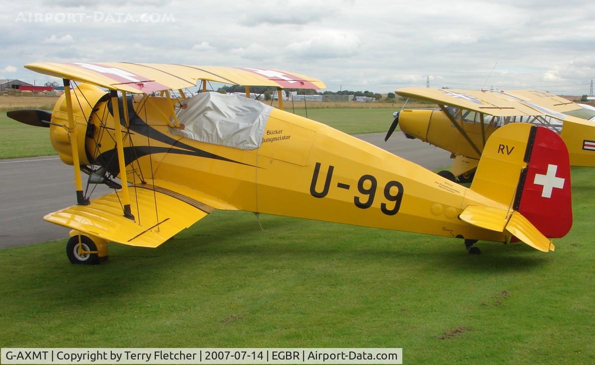 G-AXMT, 1938 Bucker Bu-133C Jungmeister C/N 46, Bucker Bu 133 wears markings U-99