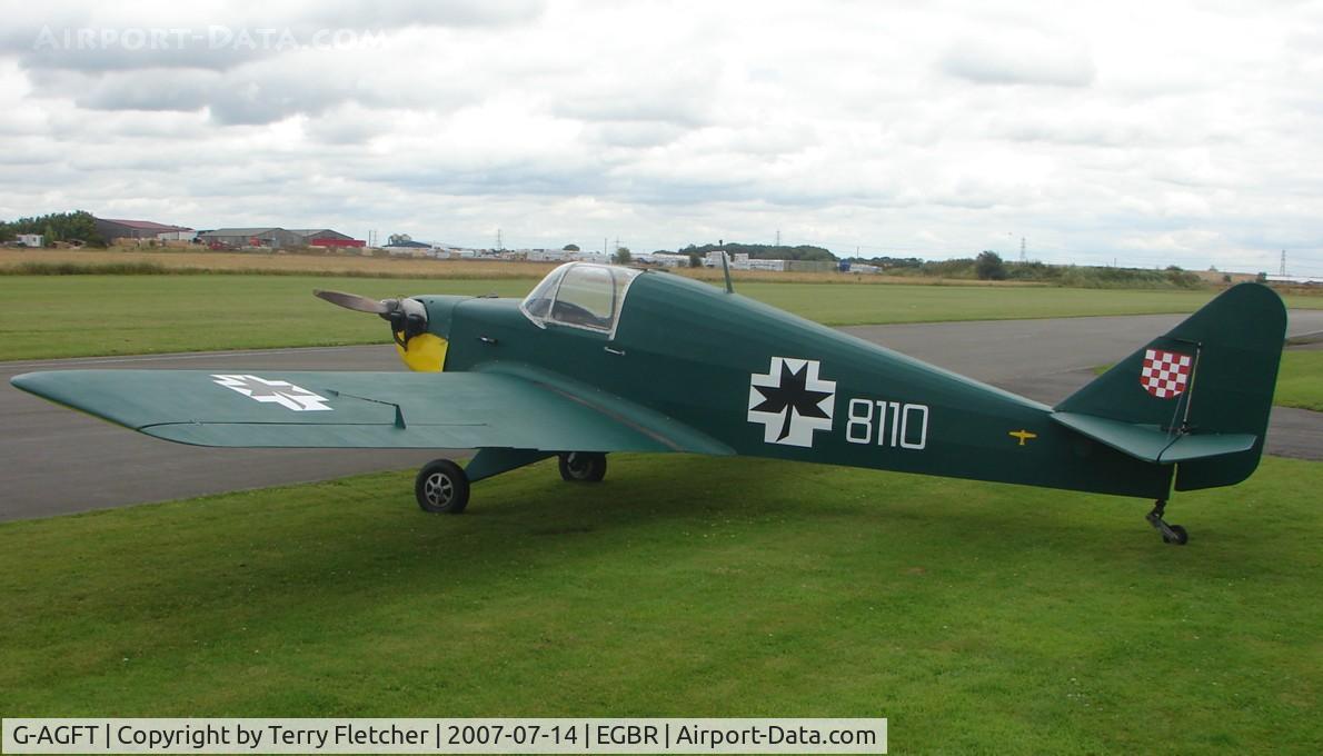 G-AGFT, 1941 Avia (Lombardi) FL3 C/N 176, Avia FL3 wears markings Croation 8110