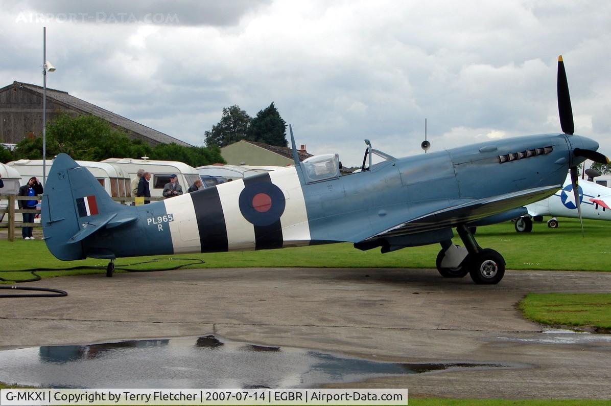 G-MKXI, 1944 Supermarine 365 Spitfire PR.XI C/N 6S/504719, Spitfire wears marks PL965  R