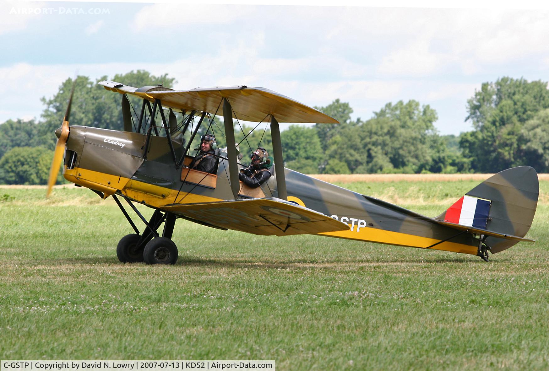 C-GSTP, 1943 De Havilland DH-82A Tiger Moth II C/N 86508, C-GSTP at KD52.