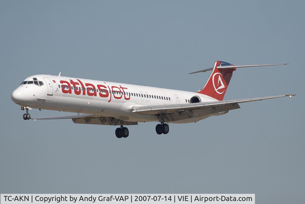 TC-AKN, McDonnell Douglas MD-83 (DC-9-83) C/N 53186, AtlasJet MD80