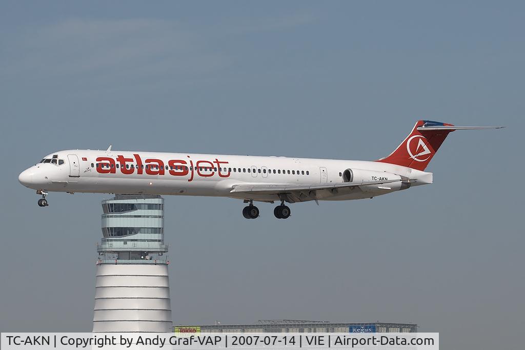 TC-AKN, McDonnell Douglas MD-83 (DC-9-83) C/N 53186, AtlasJet MD80
