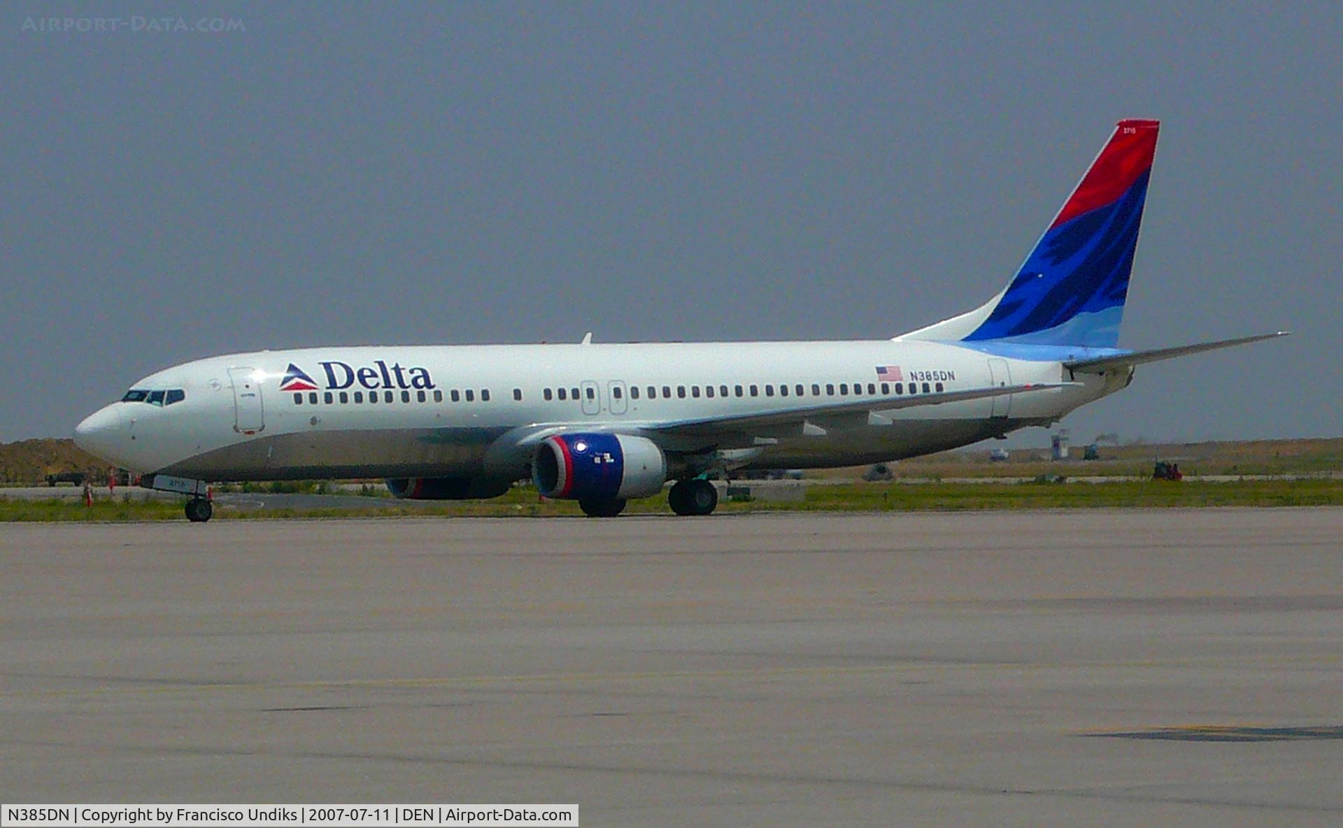 N385DN, 1999 Boeing 737-832 C/N 30348, Delta Airlines 737-800