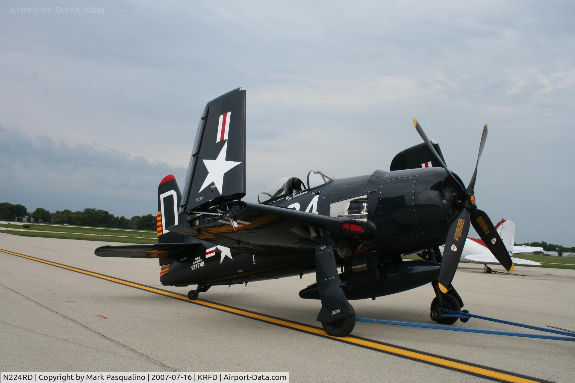 N224RD, 1948 Grumman F8F-2 (G58) Bearcat C/N D.1122, Grumman F8F-2