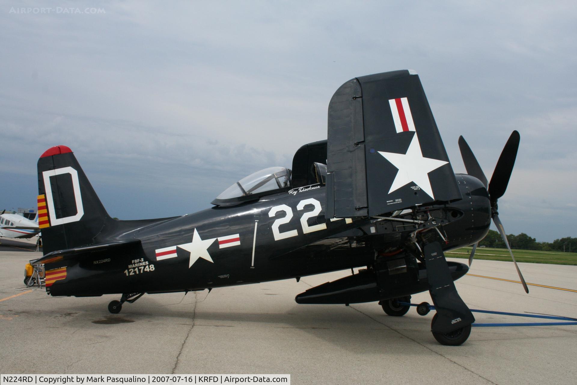 N224RD, 1948 Grumman F8F-2 (G58) Bearcat C/N D.1122, Grumman F8F-2