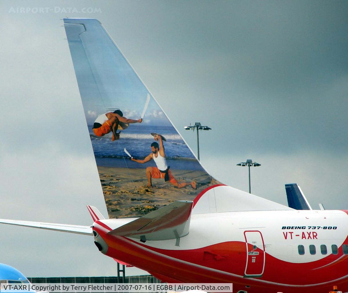 VT-AXR, 2007 Boeing 737-8HJ C/N 36330, Neat tail on the other side