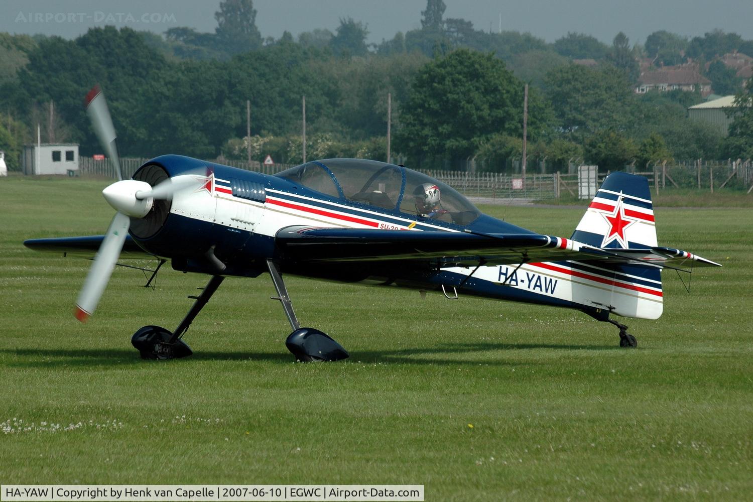 HA-YAW, Sukhoi Su-29 C/N 74-05, Starting up for an air display
