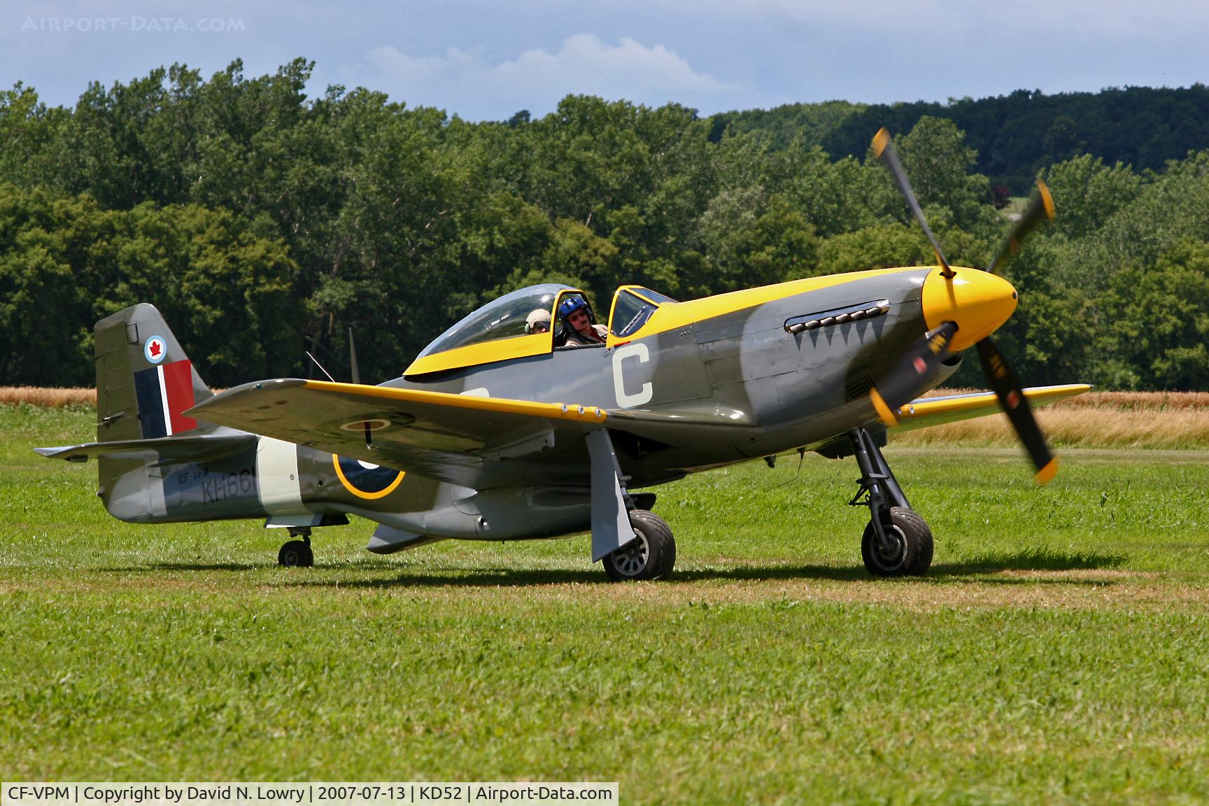 CF-VPM, 1944 North American P-51D Mustang C/N 122-39922, CF-VPM at KD52.