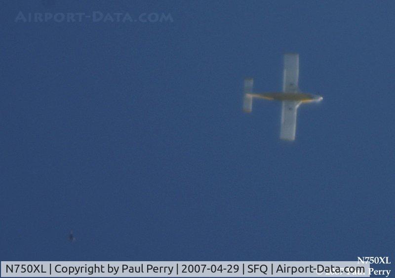 N750XL, 2004 Pacific Aerospace 750XL C/N 109, Hard to see, but in the lower left corner area, a jumper is away