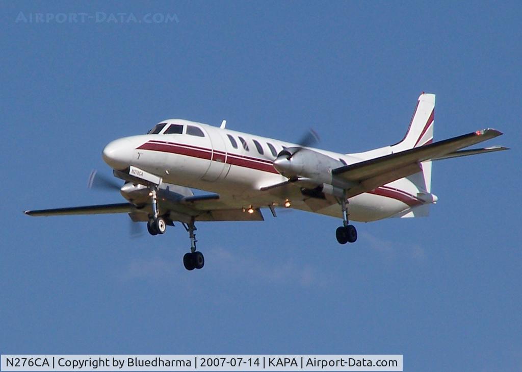 N276CA, 1978 Swearingen SA226TC C/N TC276, On approach to landing 17L