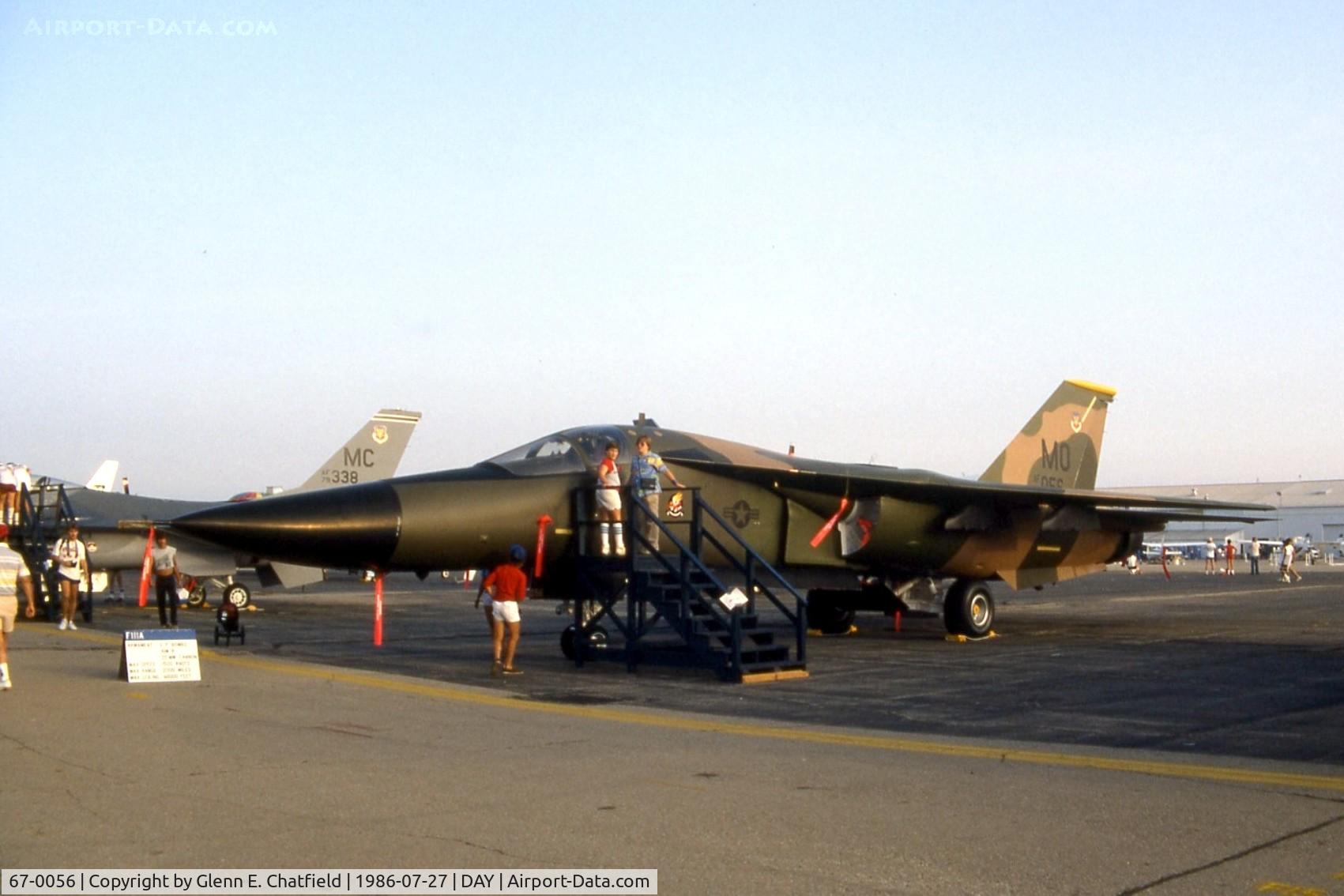 67-0056, 1967 General Dynamics F-111A Aardvark C/N A1-101, F-111A at the Dayton International Air Show