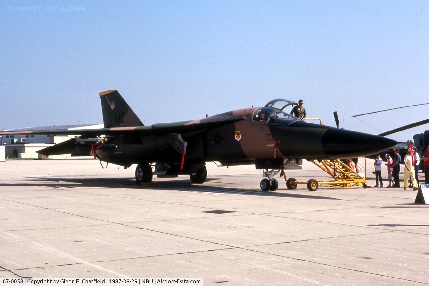 67-0058, 1967 General Dynamics F-111A Aardvark C/N A1-103, F-111A at the open house