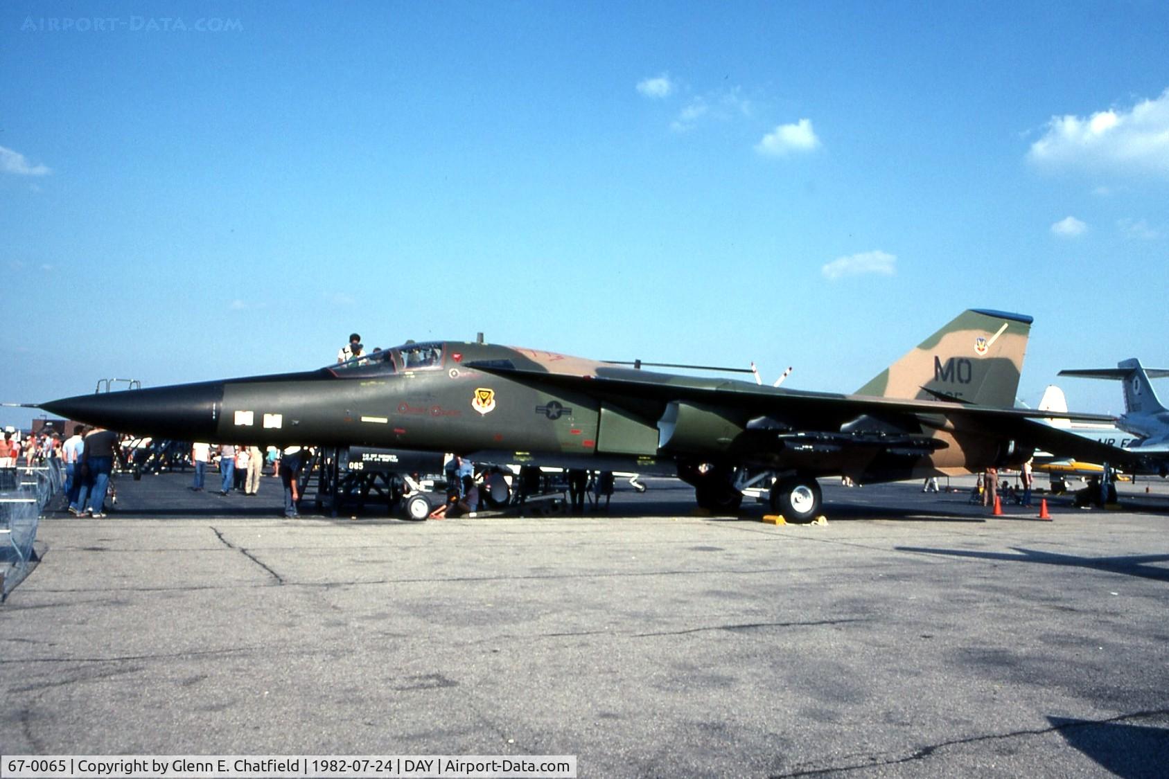 67-0065, 1967 General Dynamics F-111A Aardvark C/N A1-110, F-111A at the Dayton International Air Show