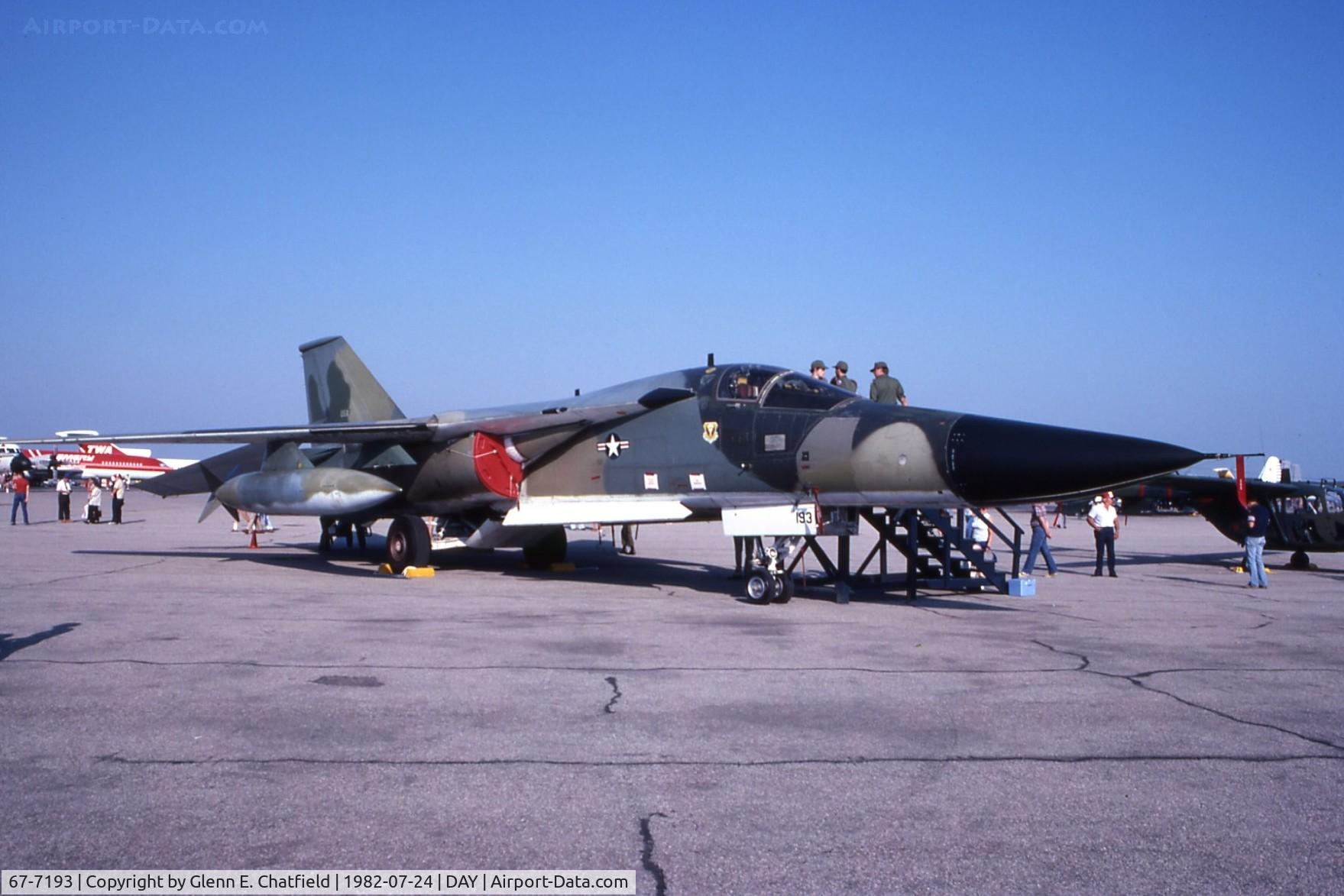 67-7193, 1967 General Dynamics FB-111A Aardvark C/N B1-7, FB-111A at the Dayton International Air Show