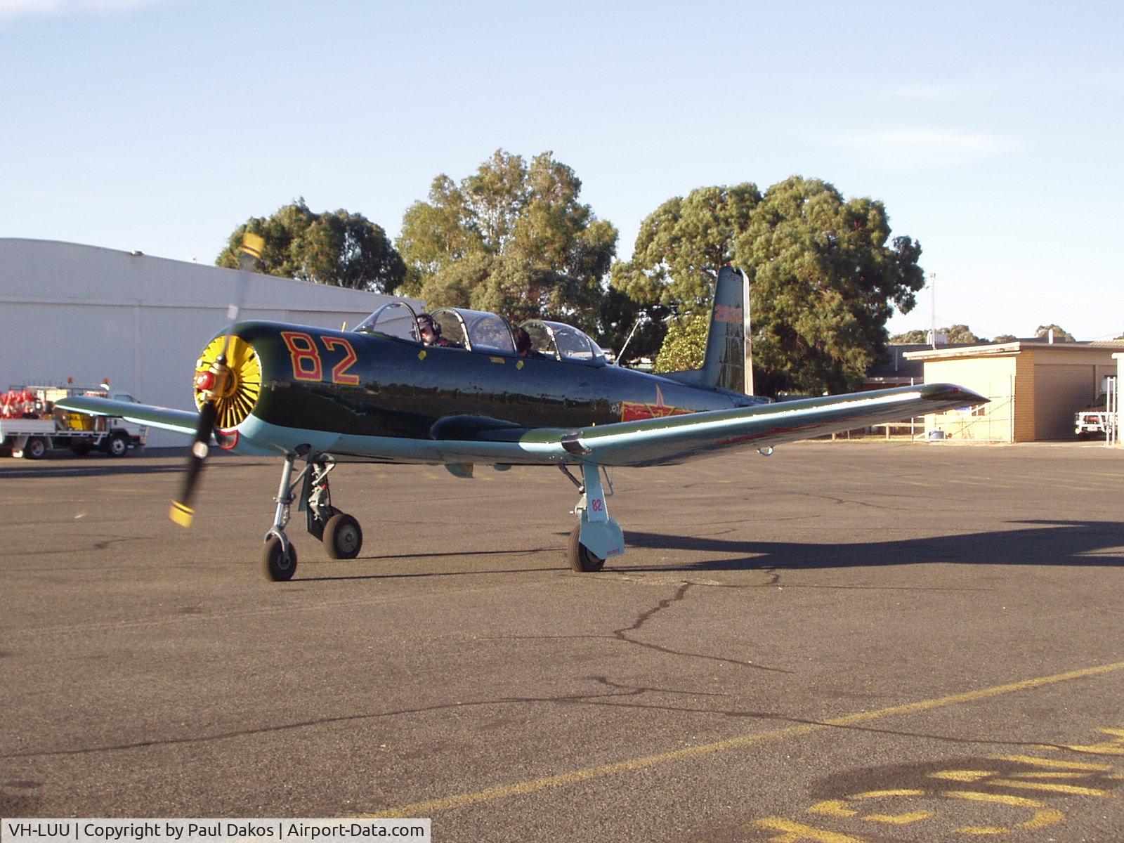 VH-LUU, 1969 Nanchang CJ-6A C/N 2632079, Restored CJ6 Nanchang
