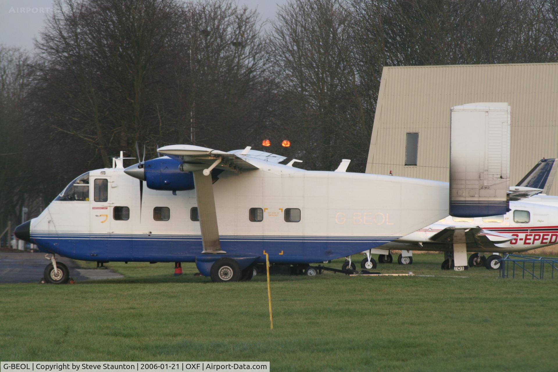 G-BEOL, 1977 Short SC-7 Skyvan 3-100 C/N SH.1954, Taken on a winters day at Kiddlington, Oxford