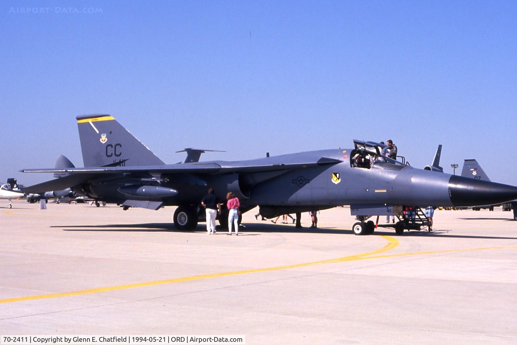 70-2411, 1970 General Dynamics F-111F Aardvark C/N E2-50, F-111F at the ANG/AFR open house