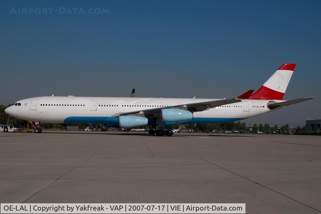 OE-LAL, 1999 Airbus A340-313 C/N 263, Austrian Airlines Airbus 340-300
