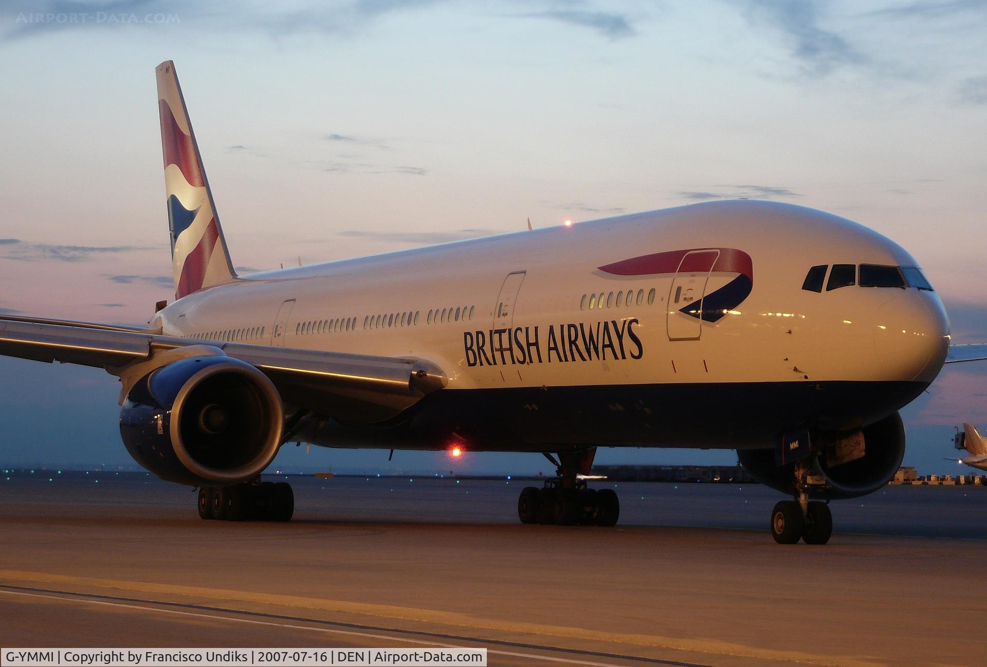 G-YMMI, 2000 Boeing 777-236 C/N 30310, Brittish Airways 777 going to LHR.